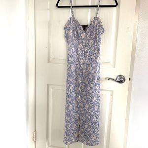 A long floral dress